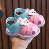 Boys' sandals children's summer indoor soft soled baby anti  cartoon shoes