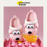 Cheerful Mario 2023 Summer Children's Comfortable Soft Soles Fashion Durable Non-slip Sandals Boys and Girls Slippers