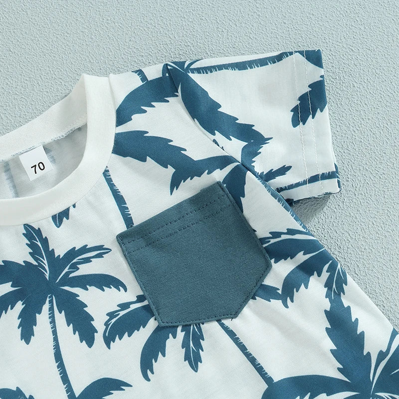 Toddler Baby Boy Clothes Summer Short Sleeve T Shirt and Shorts Cute Infant Baby Boy Outfits Clothing Set