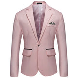 2025 Men's Formal Office Blazer Jacket Suits Solid Fashion Wedding Dress Suit Jacket Coat Male Oversized Casual Blazer Hombre