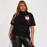 Fashion T-Shirts Women's Short Sleeve T-Shirts Create What You Love Graphic T-Shirts Printed Clothing Casual T-Shirts &