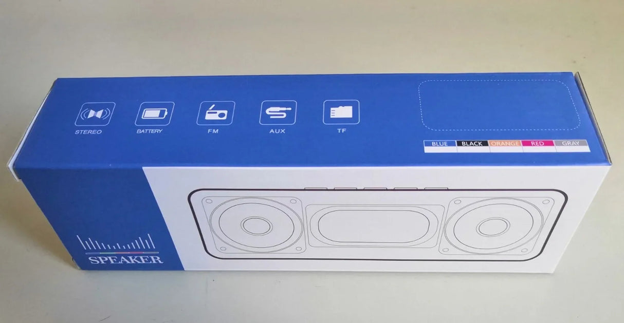 Waterproof Wireless Bluetooth speaker high sound quality small portable double soundbar speaker household outdoor loud subwoofer