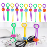 10PCS Adjustable Silicone Food Bag Sealing Strap Multifunctional Food Preservation Sealing Clip Kitchen Food Freshness Gadgets