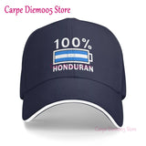 Honduras Flag Unisex Hats Fashion Adjustable Baseball Cap for Men Women