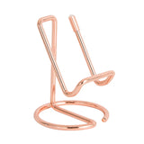 Cell Phone Stand for Desk, Business Card Holder,Cute Metal Cell Phone Stand, Metal Wire Cellphone Cradle Dock for Phone Tablet