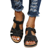 Women's Simple Wedge Sandals, Casual Ankle Strap Platform Sandals, Women's Comfortable Sandals