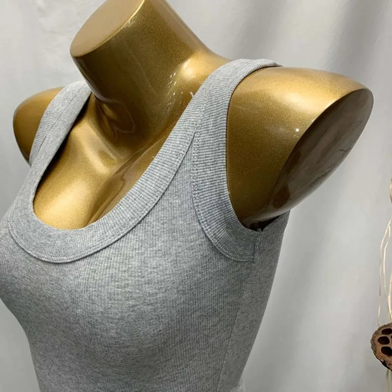 Women Clothing Sleeveless Summer Tops For Woman Cottton Casual Women T-shirts O-NECK Tank for girls Solid Clothes for Lady