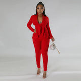 pants sets suits for women 2022 office outfits women suits lady set pants long sleeve  two piece outfit 2022 clothes for woman