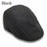 Men Berets Cap British Style 2024 New Autumn Summer Linen Hats Fashion Flat Caps Classic Vintage Cabbie Cap Chapeau Homme