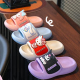 Girls' Slippers For Children's Summer 2025 New Indoor Home Anti Slip Medium And Large Children's Cool Slippers For Women