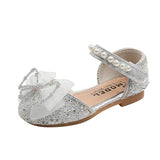 Summer Children's Sequins Sandals Sweet Girls Sandals Rhinestone Bow Sandals Fashion Kids Princess Shoes J318