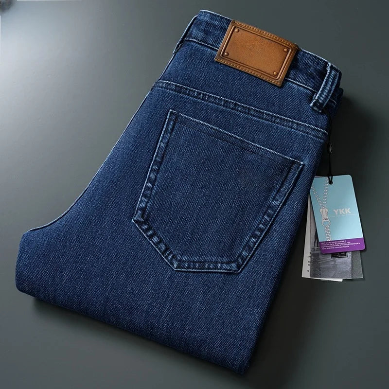 Summer denim jeans for male Big Size 29-40 42 44 Casual Jeans Men Clothes Jean Pants beige black blue