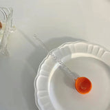 Crystal Spoon Glass Tea Spoon Creative Coffee Spoon Dessert Cake Spoon Tableware Milk Coffee Stirring Spoon Kitchen Dinnerware