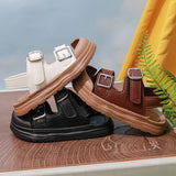 Boys Sandals Collision Avoidance Non-slip Baby Prewalker 1-6 Years Old Children Soft Soled Velcro Sandals