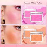 Face Blusher Matte Natural Cheek Tint Brighten Face Pink Red Face Contouring Cosmetics Blush Powder Soft Female Makeup
