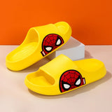 Animation Kid Slippers for Boy Summer Beach Indoor Slippers Cartoon Spiderman Home Soft Non-Slip Children Slippers Garden Shoes