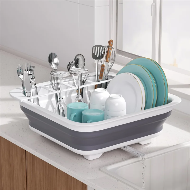 A36T-Tableware Storage Organizer Tableware Storage Organizer With Drying Shelf,Home Essential