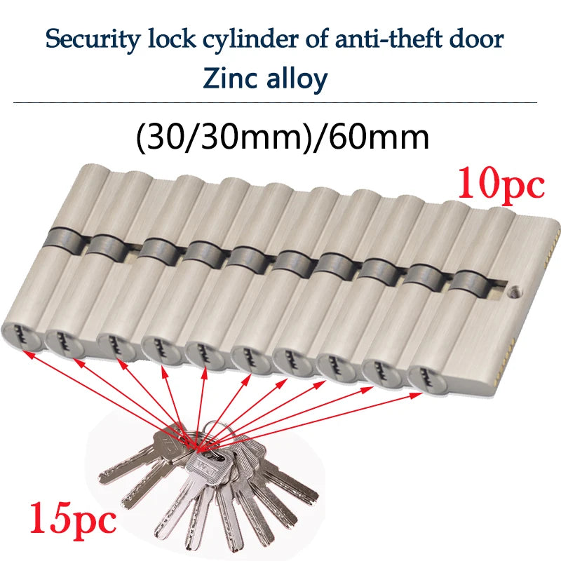 Smart lock door cylinder  locker cylinder door with master key Indoor entrance door lock 60mm 70mm 80mm me key Customize