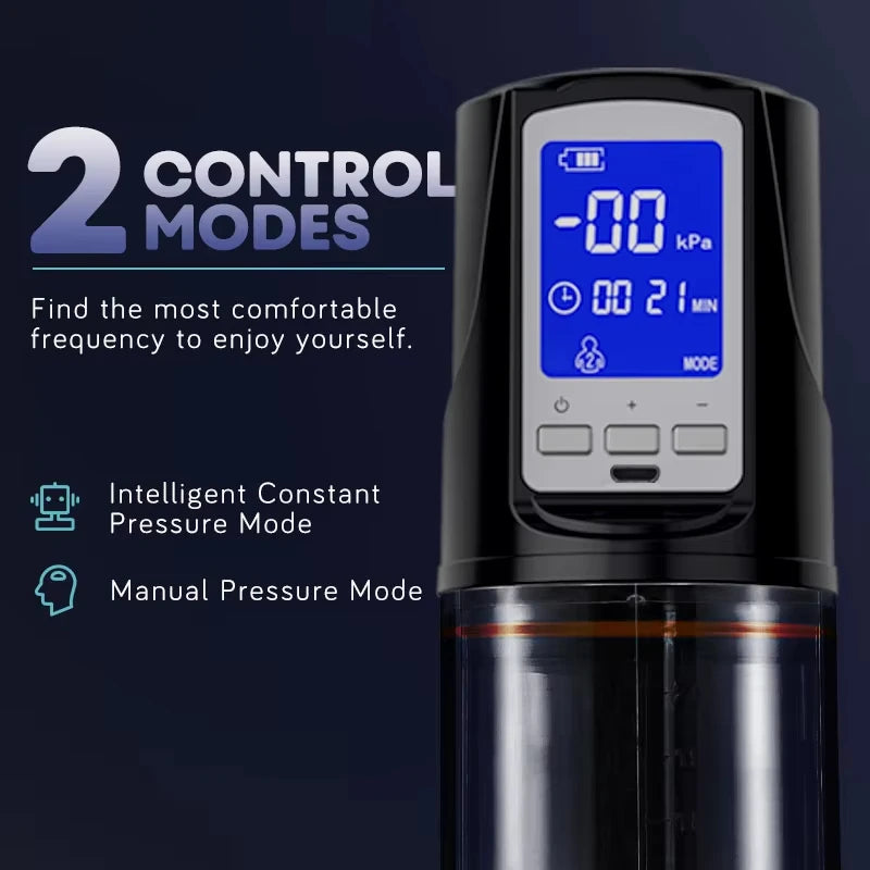 Vacuum pump for automatic penis, 4 suction modes, Vacuum sex toys for male masturbation, penis extender, vacuum pump enlargement