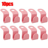 50/5Pcs Clothes Hanger Hooks Space Saving Closet Connector Hook Cascading Hanger Plastic Extender Clips Wardrobe Coat Organizer
