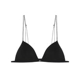 Women's underbra without underwire, thin and small bra for women, with a sexy front buckle and a beautiful back
