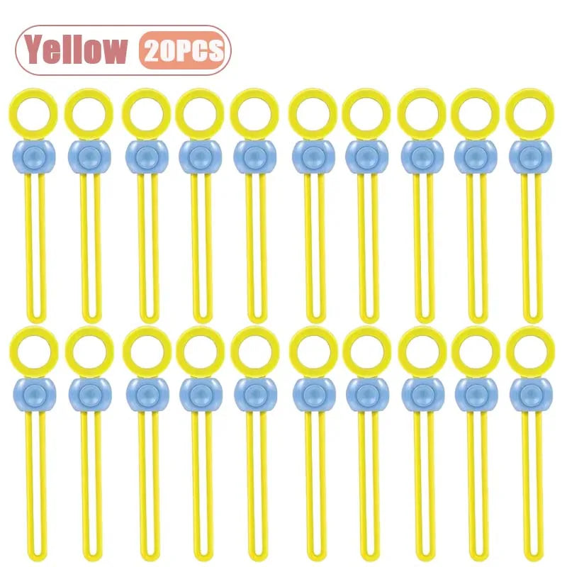 Colorful Tie Sealing Clips for Food Bags Kitchen Sealing Clip Multi-functional Closure for Freshness and Practical Storage