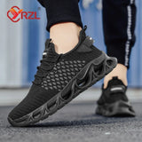 YRZL Men's Lightweight Mesh Running Shoes Casual Sneakers Summer Comfortable Athletic Jogging Running Shoes for Men