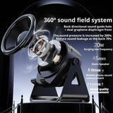 3 in1 Induction Speaker Non-slip New Cell Phone Holder Adjustable with RGB Light Smart Wireless Bluetooth Speaker Phone Stand