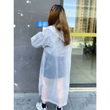 Raincoat Women Men Impermeable Thickened Waterproof Raincoat Tourism Outdoor Hiking Rain Poncho Raincoat Hooded Rain Coat