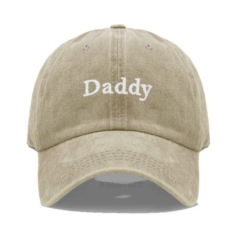 Daddy & Mommy Baseball Cap for Men & Women Unisex Soft Washed Cotton Embroidery Baseball Hats For Father's Mother's Day gifts