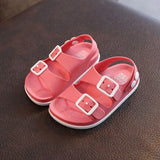 sandalias Antiskid Baby Girl Shoes British Non-slip Beach Sandals Kids Shoe Children Sandals Summer Boys PVC Buckle Kid Slippers
