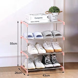 3/4 Shoe Rack Multi Layered And Space Saving Shoe Rack For Simple Household Storage And Storage Three And Four Layer Shoe Racks