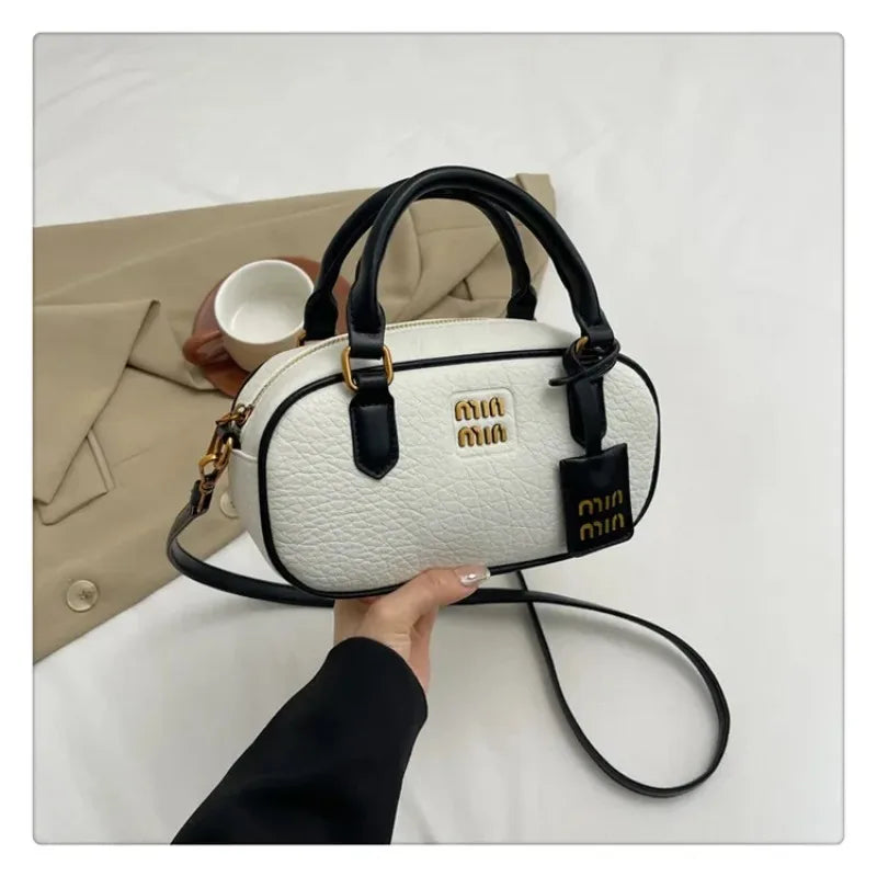 2025 Bowling Bag for Women - Stylish Oversized Pillow Tote, Fashionable Crossbody Shoulder Bag Trendy Versatile Handbag