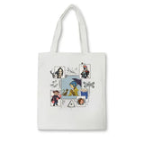 Coraline Movie Tote Bag Halloween Canvas Bag Horror Movie Fantasy Shoulder Bag Film Tote Bag Coraline Cartoon Character Tote Bag