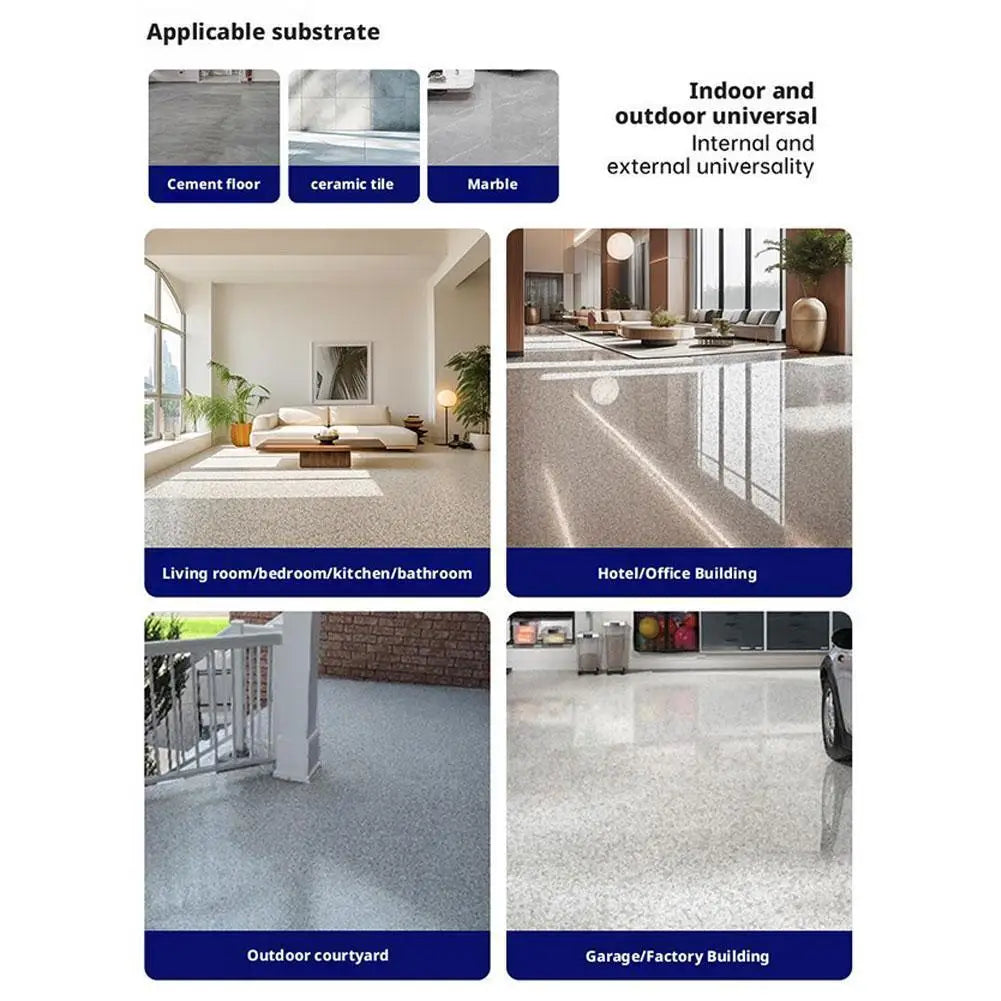 500ML New High-Gloss Marble Effect Epoxy Floor Coating Outdoor Wear-resistant And Anti Slip Paint Forest Epoxy Floor Paint