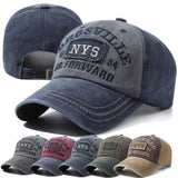 Unisex Washed Cotton Cap Letter Embroidery Baseball Cap For Men Women Streetwear Dad Hats