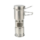 Popular Camping Steel Wood Stove Cooking Pot Optional