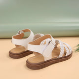 Girls sandals new summer medium and large children princess shoes soft sole shoes