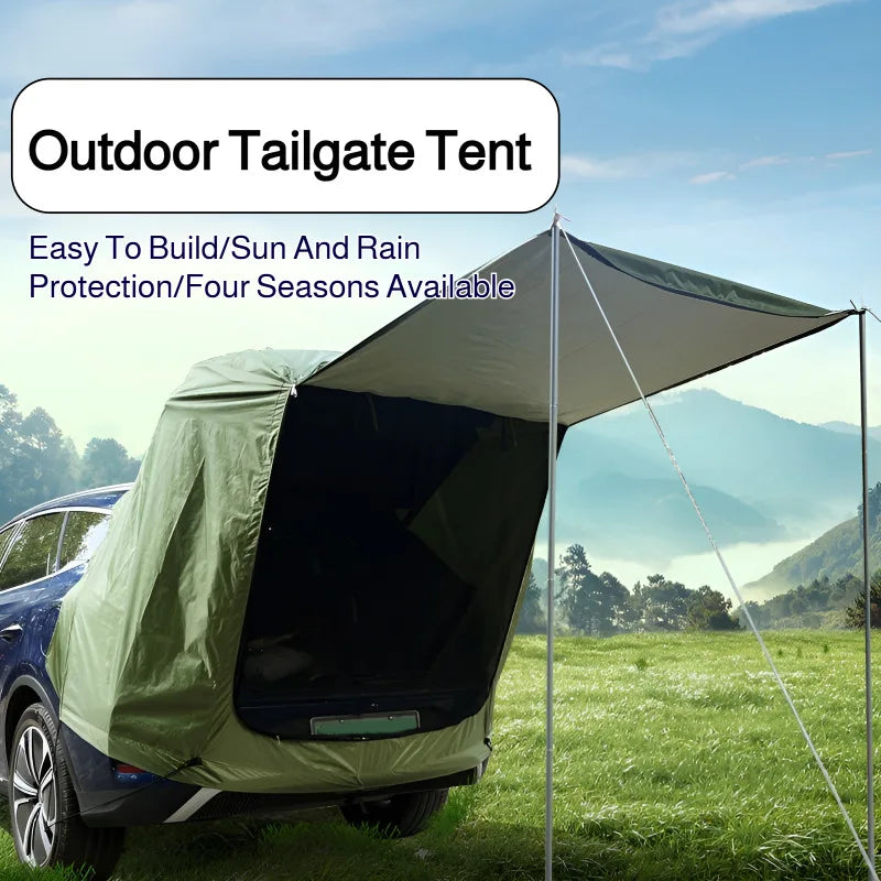 Car Tail Tent Canopy Off-road Camping Picnic Leisure Outdoor Car Tent Sunscreen Waterproof Simple Installation and Storage