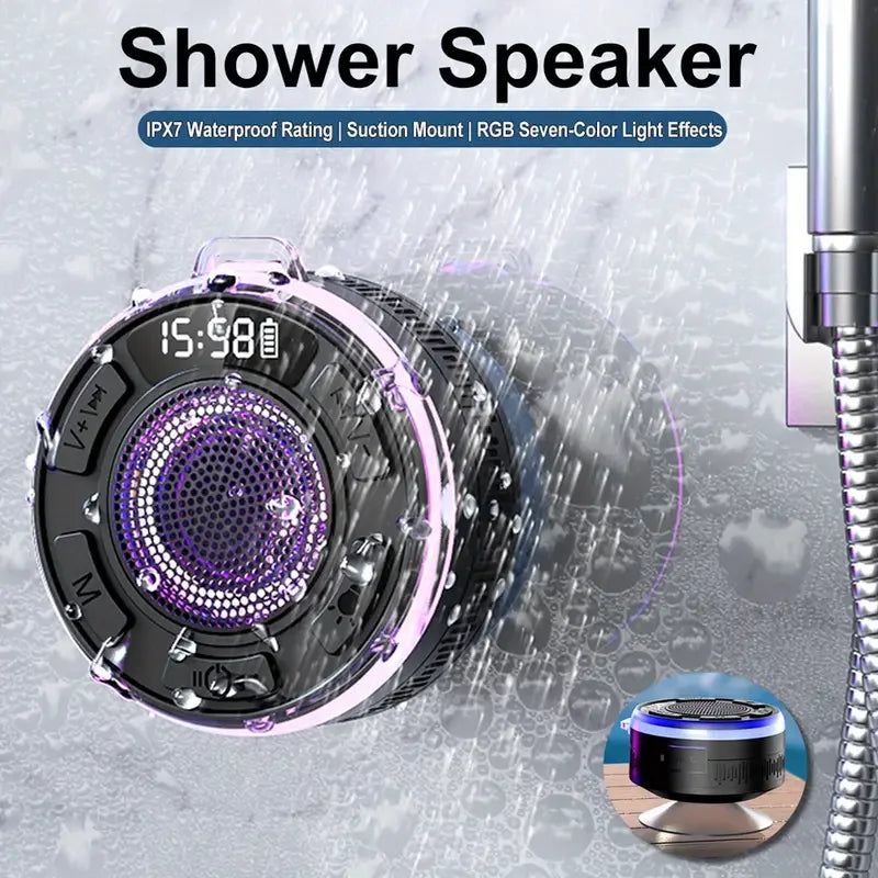 2025 New Wireless Speaker IPX7 Waterproof S3 colorful LED Light Strong bass Soundguru S3 Bluetooth Speaker Waterproof with Mic