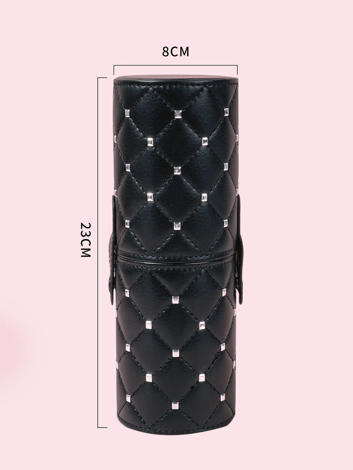 Black Large capacity multi-functional makeup brush storage container diamond square nail makeup tool storage pen holder