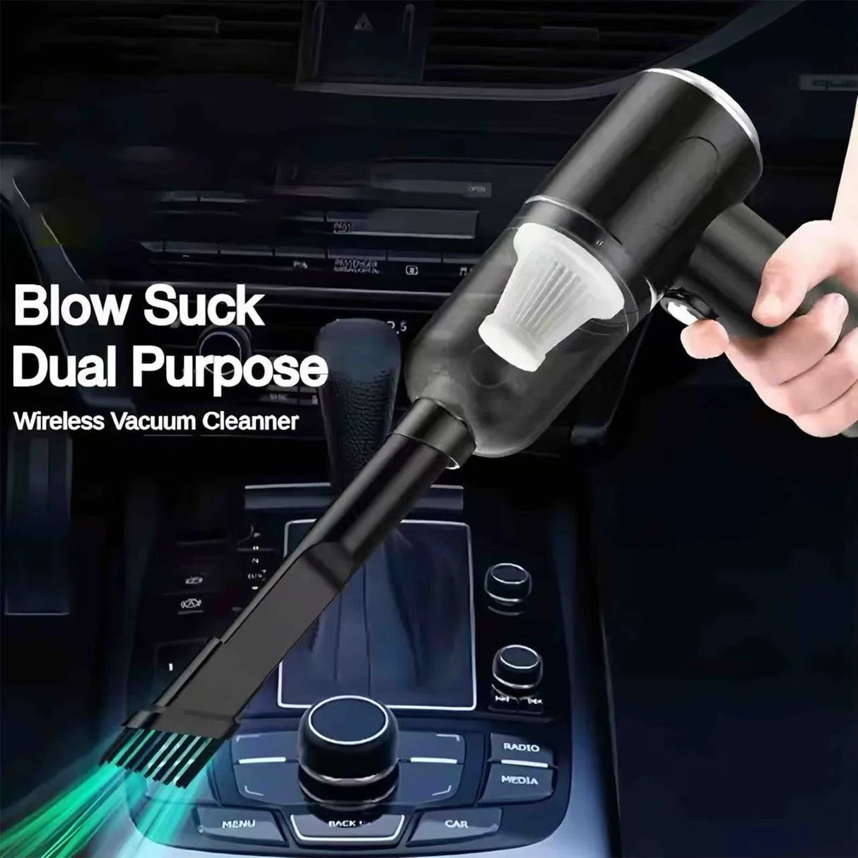 Combination Vacuum Cleaner USB Charging Car Household Vacuum Cleaner Small Car with Fully Automatic High Power Powerful Cleaning