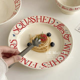 Ceremonial Tableware Plates, Household Ceramic Dining Plates, Instagram Tableware Breakfast High Aesthetic Cream Style Plates