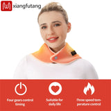 Heated Neck Brace Relief Pain Fatigue Sprain Warm Therapy Physiotherapy Dredge Meridians Joint Spondylosis Support Household