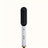 1 piece of straight hair comb, 2-in-1 electric straight hair curling styling tool, multifunctional straight hair straightener
