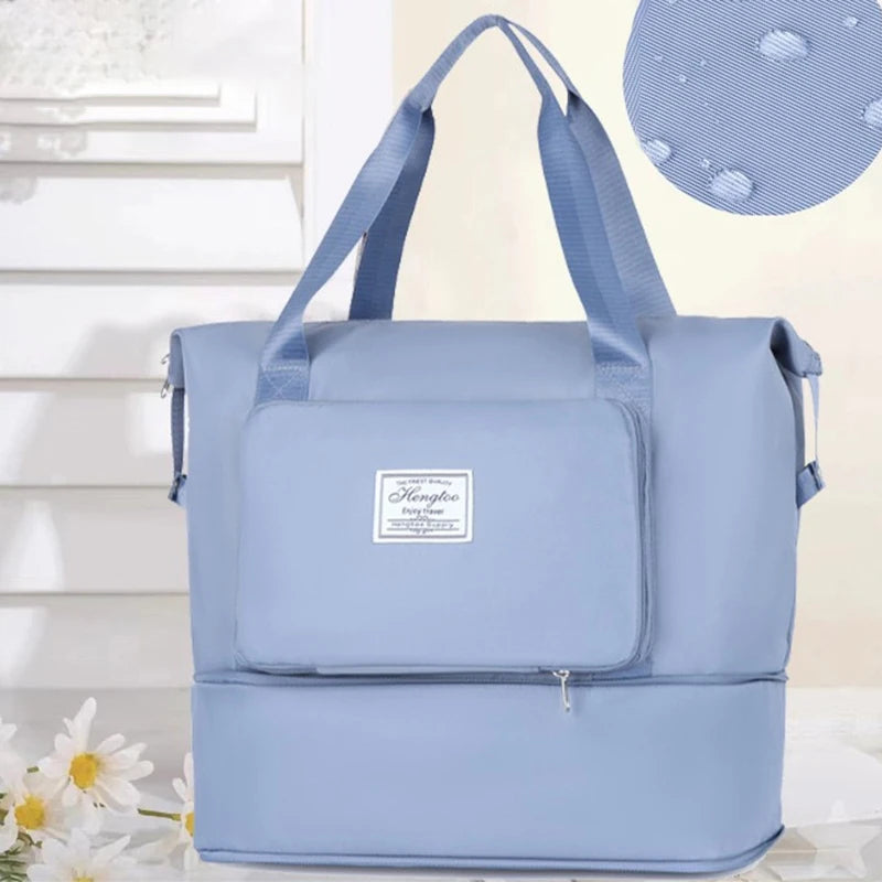 Travel Bags Clothes Storage Bag Large Capacity Nylon Cloth Waterproof Portable Handbag Crossbody Travel Shoulder Bags Unisex New