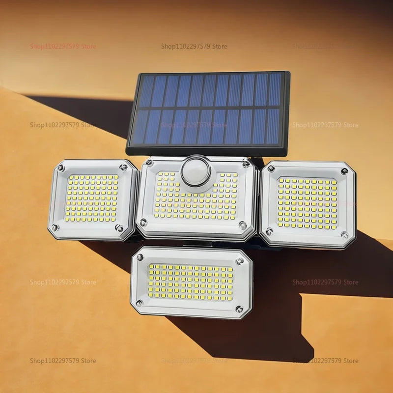 Solar Street Light Outdoor Garden Light Home Waterproof Yard Outdoor Remote Control Super Bright Lighting Sensor Street Lamp