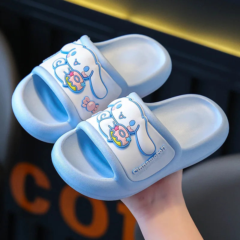 Girls' Slippers For Children's Summer 2025 New Indoor Home Anti Slip Medium And Large Children's Cool Slippers For Women