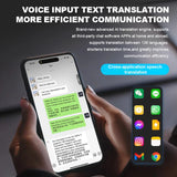 AI Translator Magnetic Bracket 138 Languages Smart Translator Simultaneous Interpretation Voice Call Text Photo Video Translator