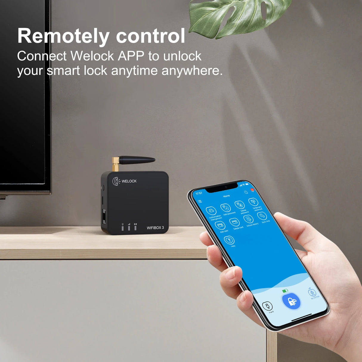 Welock Smart Lock Wifibox For Home Remote Unlocking And Connection With Alexa Wifi Gateway